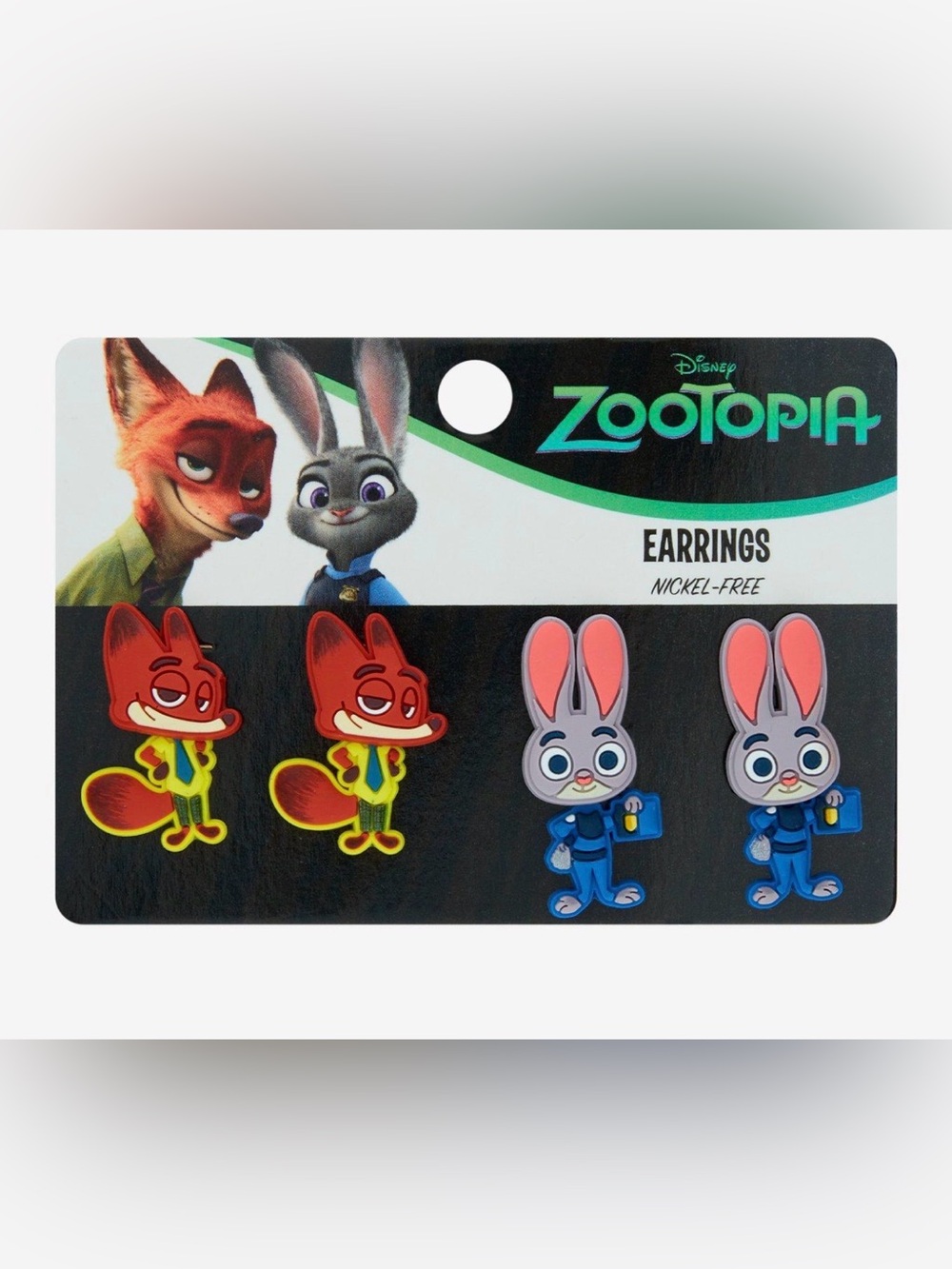NWT Her Disney Zootopia Nick and Judy front and back earring set